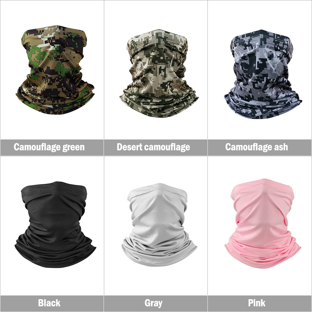 Camping Hiking Scarves Cycling Sports Bandana Outdoor Headscarves Riding Headwear Men Women Scarf Neck Tube Magic Scarf
