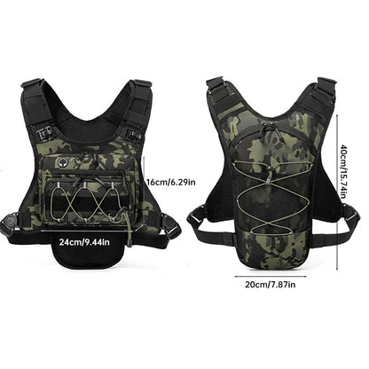 Men’s Waterproof Tactical Chest Bag, Outdoor Crossbody Sling for Hiking, Trail Running, Travel & Camping