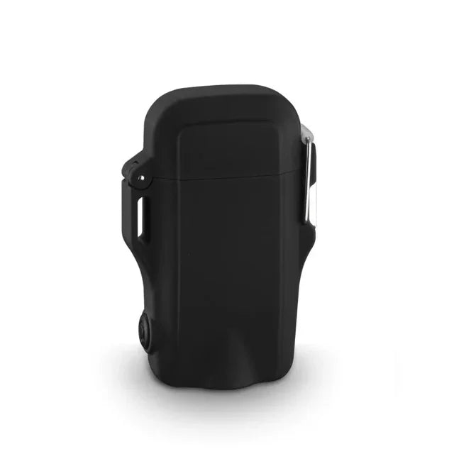 Outdoor Dual Plasma Arc Lighter With Flashlight Waterproof USB Electric Cigarette Lighter Hiking Starter Turbo lighter Men Gifts
