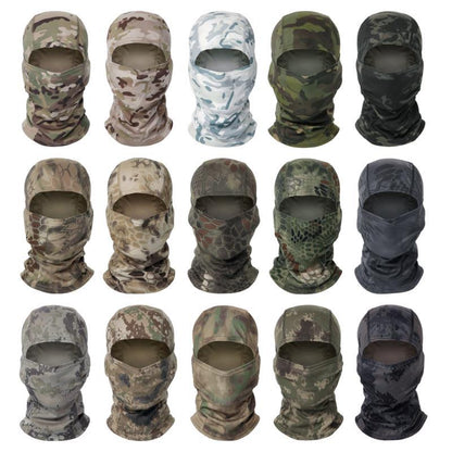Camouflage Headgear Outdoor Riding Mask Hiking Mountaineering Sunscreen Sunshade Cold-Proof Quick-Drying Perspiration Mask