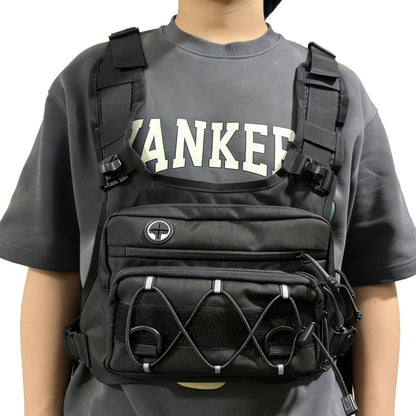 Men’s Waterproof Tactical Chest Bag, Outdoor Crossbody Sling for Hiking, Trail Running, Travel & Camping