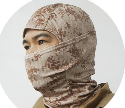 Camouflage Headgear Outdoor Riding Mask Hiking Mountaineering Sunscreen Sunshade Cold-Proof Quick-Drying Perspiration Mask