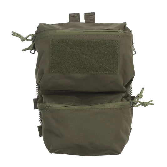 Tactical Back Panel Double General Purpose Pouch for FCPC V5 & Ferro Style Plate Carriers, Molle Utility Storage Bag
