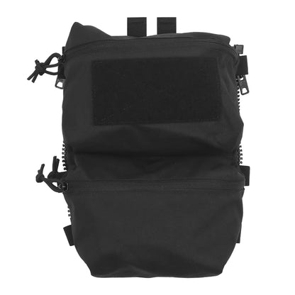 Tactical Back Panel Double General Purpose Pouch for FCPC V5 & Ferro Style Plate Carriers, Molle Utility Storage Bag