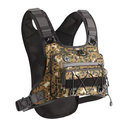 Men’s Waterproof Tactical Chest Bag, Outdoor Crossbody Sling for Hiking, Trail Running, Travel & Camping