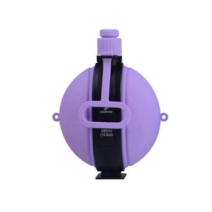 Silicone Folding Water Bottle Manufacturer Outdoor Portable Sports Water Bottle Fitness Hiking Water Bottle 580Ml